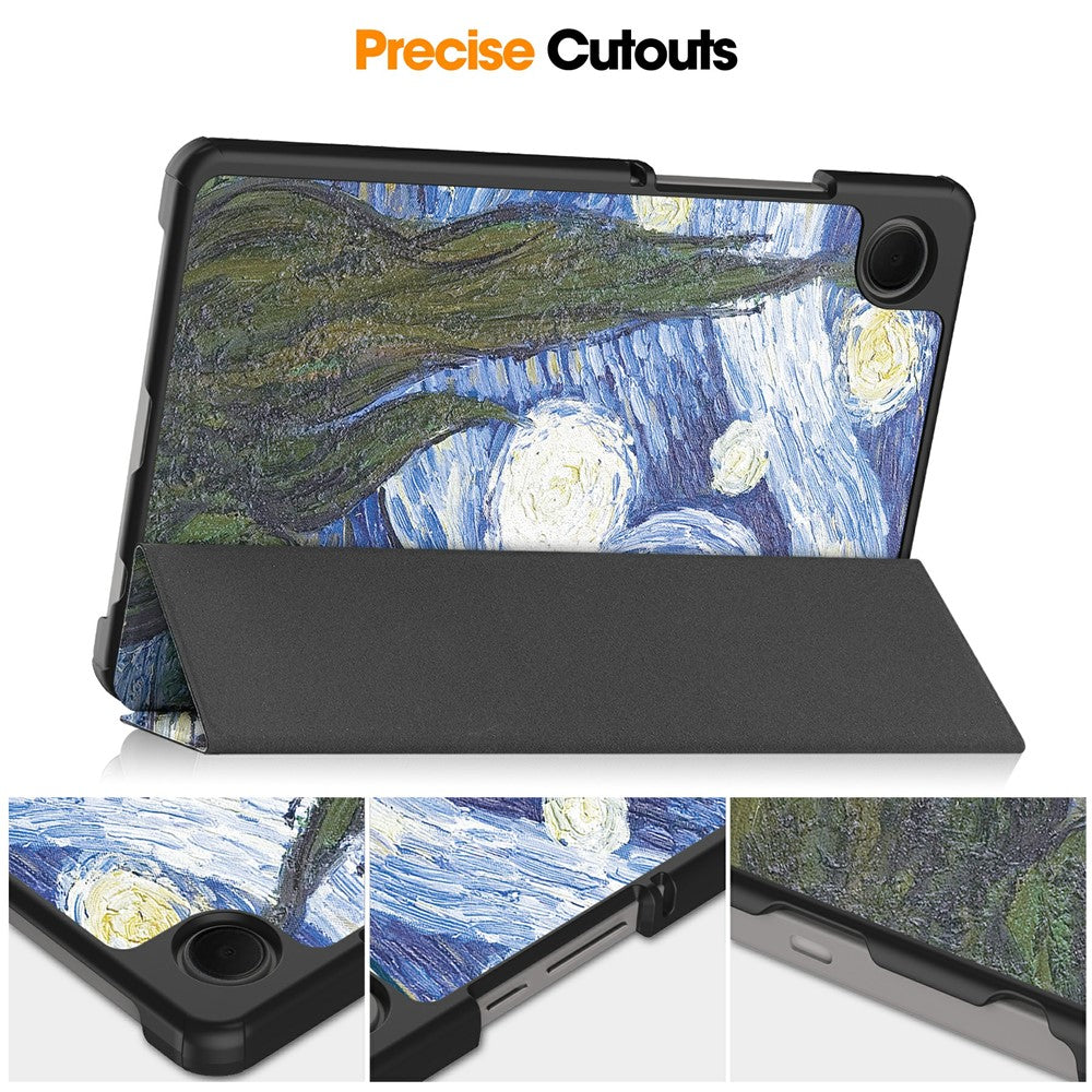 Custodia per Samsung Galaxy Tab A11 / Tab A9, Techsuit, FoldPro Starry Night Nuovo Modello, Multicolore