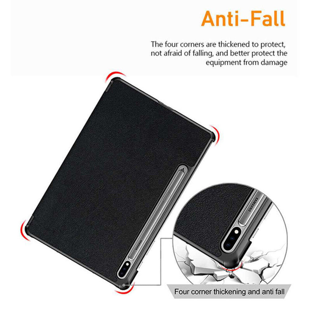 Custodia per Samsung Galaxy Tab S10 Ultra / Tab S9 Ultra / Tab S8 Ultra, Techsuit, FoldPro, Nera