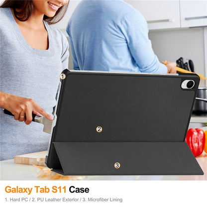 Custodia per Samsung Galaxy Tab S11, Techsuit, FoldPro, Blu