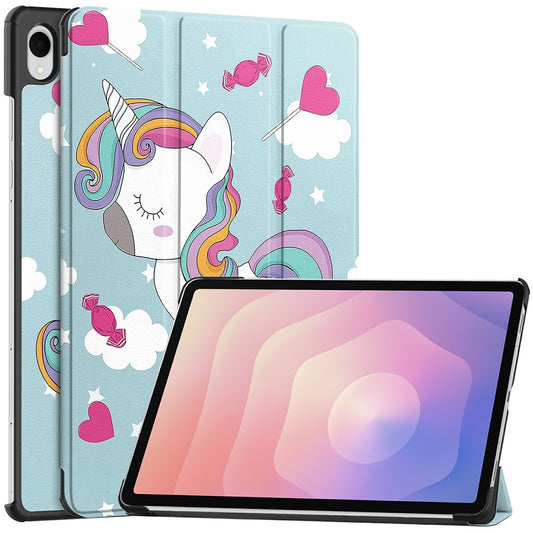 Custodia per Samsung Galaxy Tab S11, Techsuit, FoldPro Unicorn, Multicolore