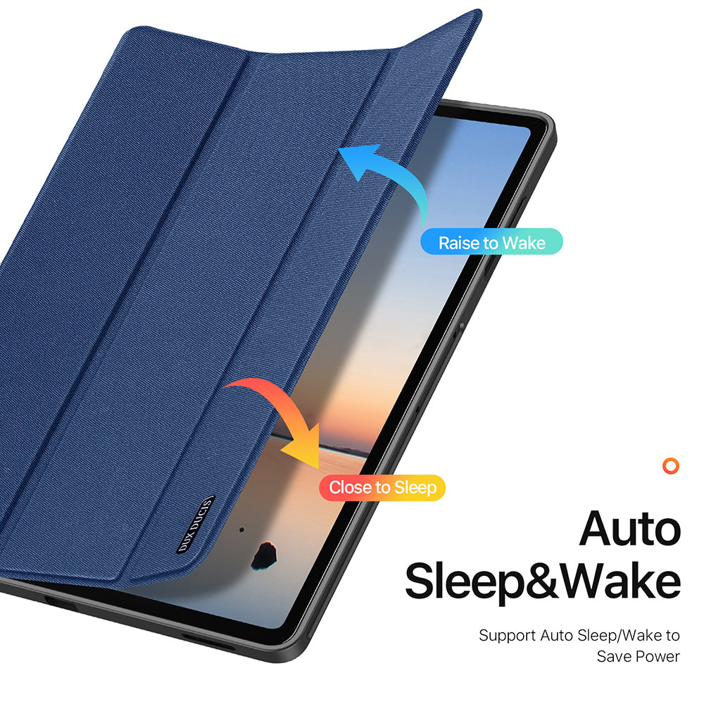 Custodia per Samsung Galaxy Tab S12 Plus, DUX DUCIS, Domo con portapenne, blu