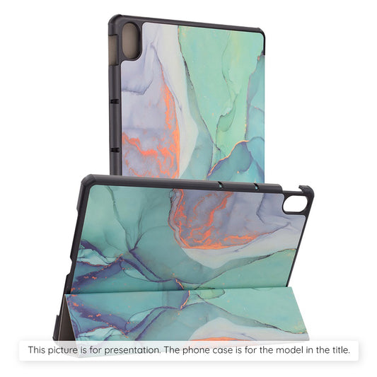 Custodia per Samsung Galaxy Tab S12 Plus, Techsuit, FoldPro Green Time, Multicolore