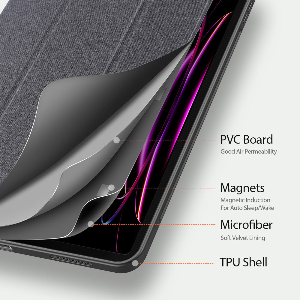 Custodia per Samsung Galaxy Tab S12 Ultra / Tab S11 Ultra, DUX DUCIS, Domo con portapenne, nera