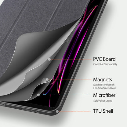 Custodia per Samsung Galaxy Tab S12 Ultra / Tab S11 Ultra, DUX DUCIS, Domo con portapenne, nera