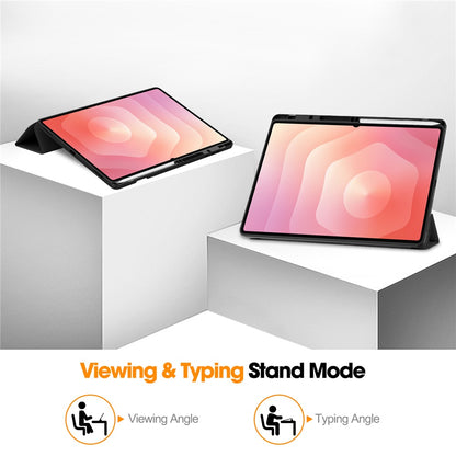 Custodia per Samsung Galaxy Tab S12 Ultra / Tab S11 Ultra, Techsuit, Flex Trifold, Viola