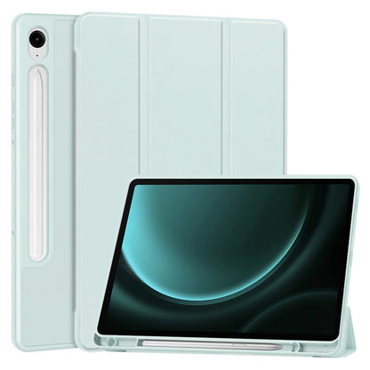 Custodia per Samsung Galaxy Tab S9 FE / Tab S9 / Tab S10 FE, Techsuit, Flex Trifold, Blu