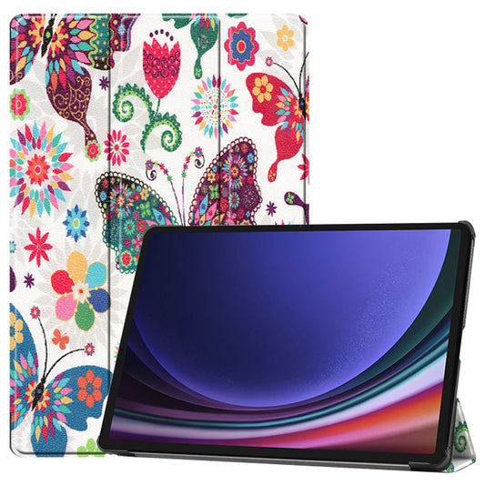Custodia per Samsung Galaxy Tab S9 FE / Tab S9 / Tab S10 FE, Techsuit, FoldPro Butterfly, Multicolore