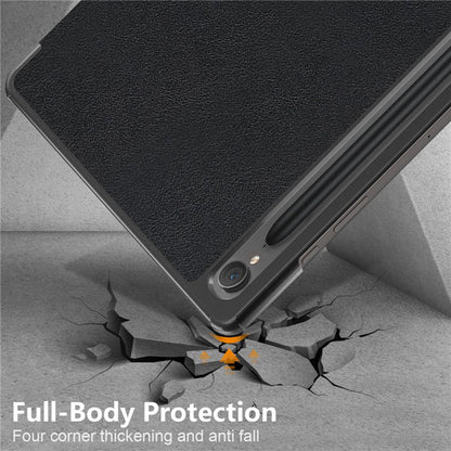 Case for Samsung Galaxy Tab S9 FE / Tab S9 / Tab S10 FE, Techsuit, FoldPro, Black