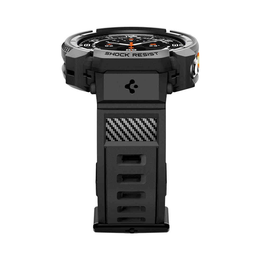 Custodia per Samsung Galaxy Watch Ultra2, Spigen, Rugged Armor Pro, Nera Opaca ACS11612