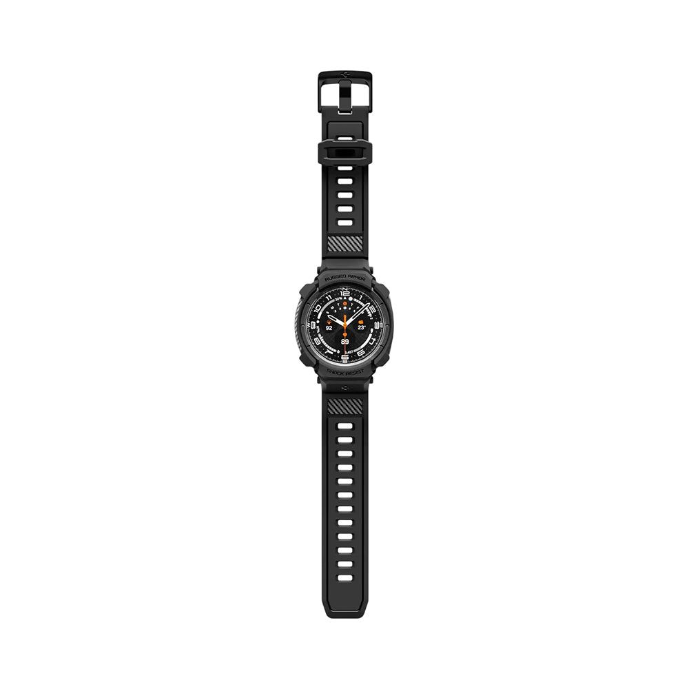 Custodia per Samsung Galaxy Watch Ultra2, Spigen, Rugged Armor Pro, Nera Opaca ACS11612