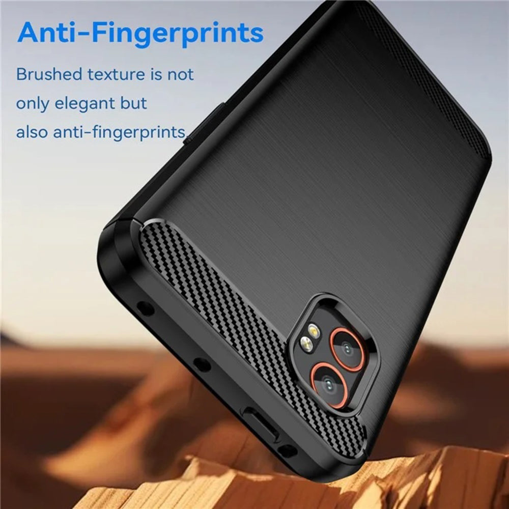 Custodia per Samsung Galaxy XCover7 Pro, Techsuit, Carbonio, Nera
