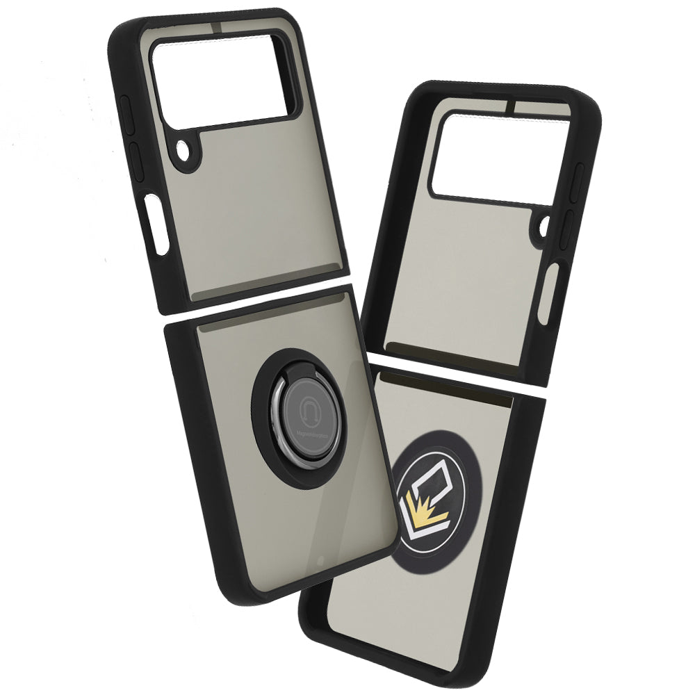Custodia per Samsung Galaxy Z Flip3 5G F711, Techsuit, Glinth, Nera