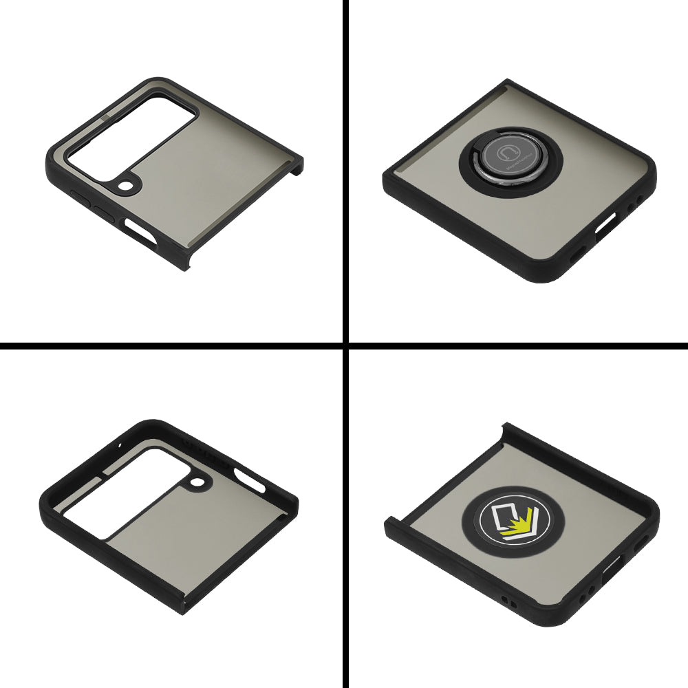 Custodia per Samsung Galaxy Z Flip3 5G F711, Techsuit, Glinth, Nera