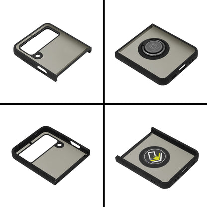 Custodia per Samsung Galaxy Z Flip3 5G F711, Techsuit, Glinth, Nera