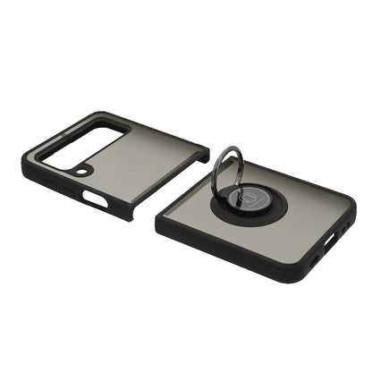 Custodia per Samsung Galaxy Z Flip3 5G F711, Techsuit, Glinth, Nera