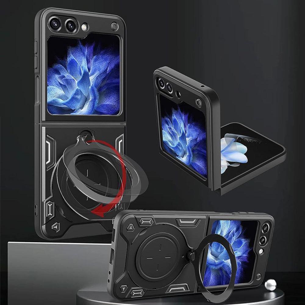 Case for Samsung Galaxy Z Flip5 F731, Techsuit, CamGuard Pro, Black
