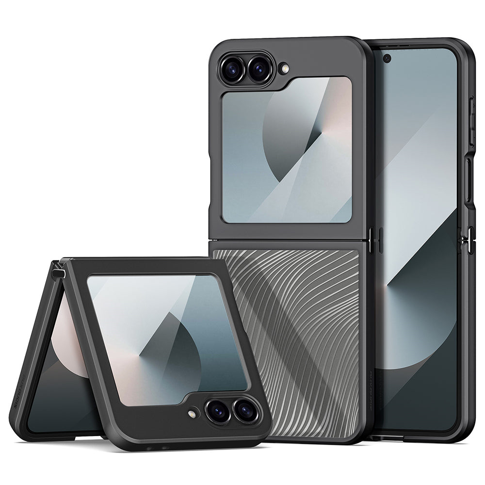 Custodia per Samsung Galaxy Z Flip6 F741, DUX DUCIS, Aimo, Nera