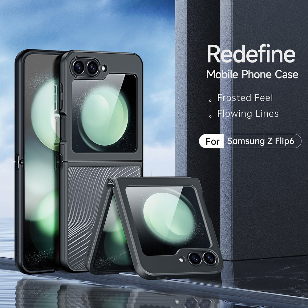 Custodia per Samsung Galaxy Z Flip6 F741, DUX DUCIS, Aimo, Nera