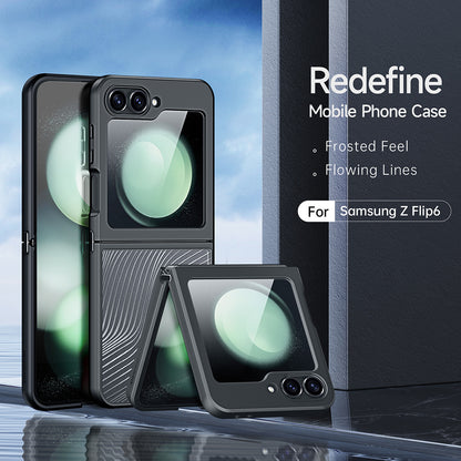 Custodia per Samsung Galaxy Z Flip6 F741, DUX DUCIS, Aimo, Nera