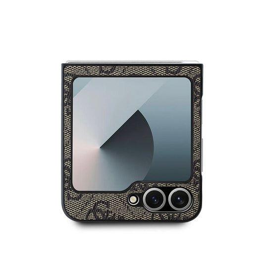 Custodia per Samsung Galaxy Z Flip7 F766, Guess, Logo Metallico 4G, Rosa