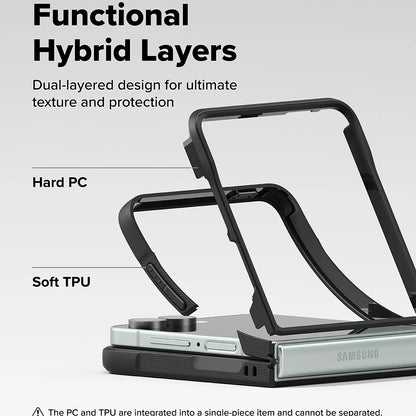 Custodia per Samsung Galaxy Z Flip7 F766, Ringke, Onyx, Nera