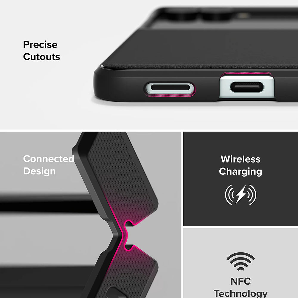 Custodia per Samsung Galaxy Z Flip7 F766, Ringke, Onyx, Nera