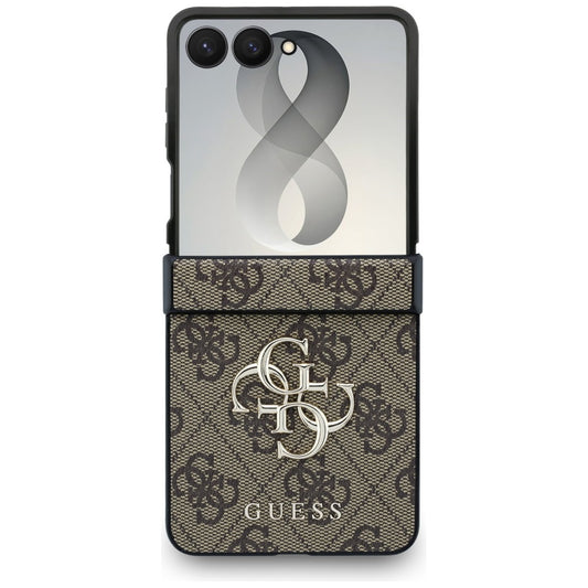 Custodia per Samsung Galaxy Z Flip8 F776, Guess, 4G Big Logo, Marrone