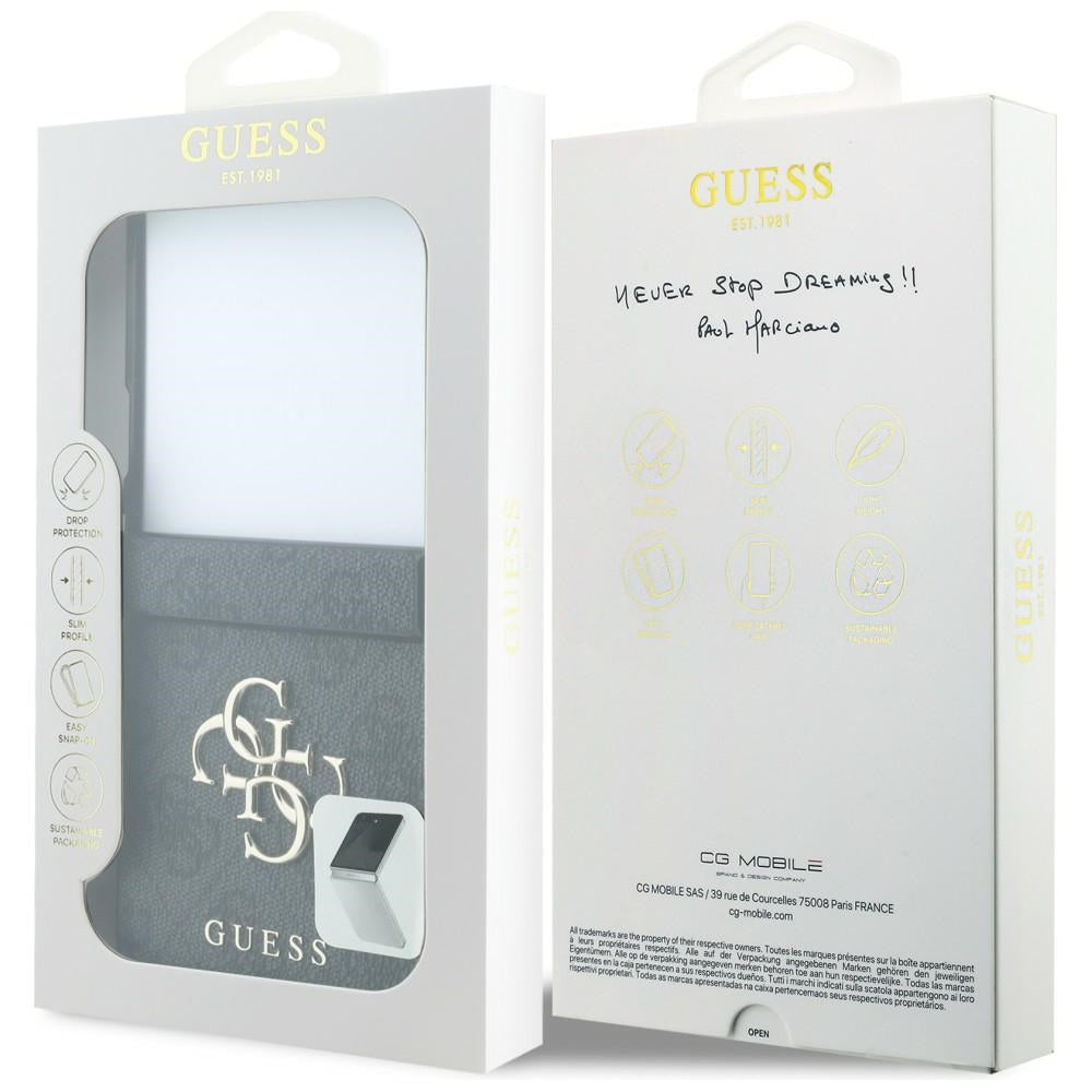 Custodia per Samsung Galaxy Z Flip8 F776, Guess, 4G Big Logo, Nera