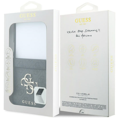 Custodia per Samsung Galaxy Z Flip8 F776, Guess, 4G Big Logo, Nera