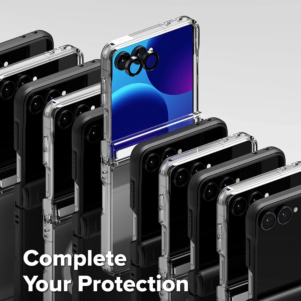 Custodia per Samsung Galaxy Z Flip8 F776, Ringke, Fusion Flap, Trasparente