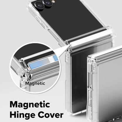 Custodia per Samsung Galaxy Z Flip8 F776, Ringke, Fusion Flap, Trasparente
