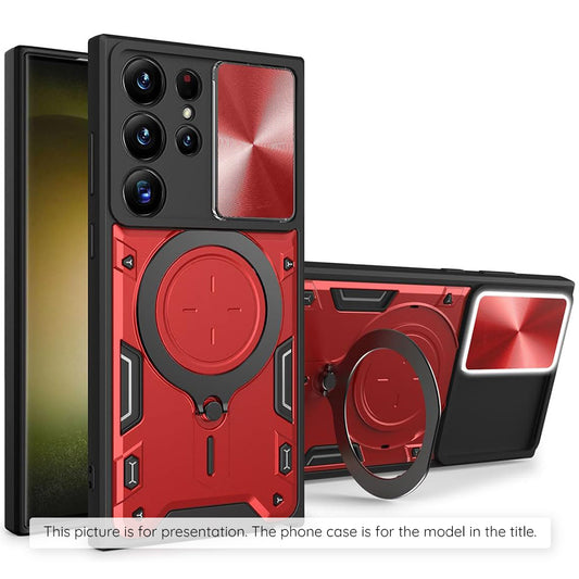 Custodia per Samsung Galaxy Z Flip8 F776, Techsuit, CamGuard Pro, Rossa