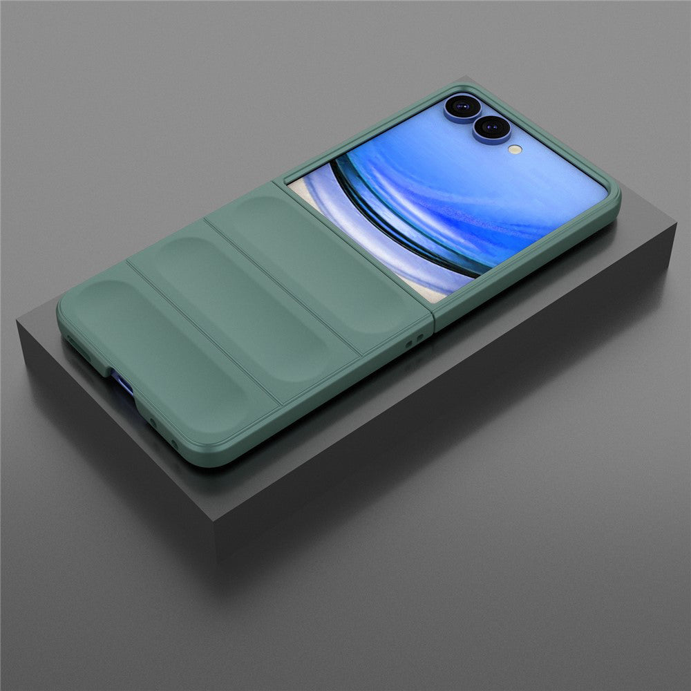 Custodia per Samsung Galaxy Z Flip8 F776, Techsuit, Magic Shield, Verde