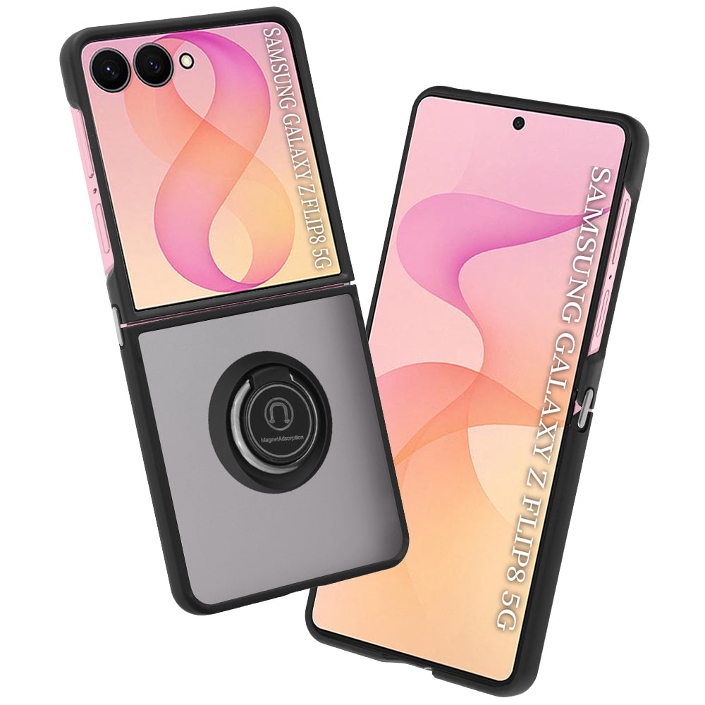 Custodia per Samsung Galaxy Z Flip8 F776 / Z Flip7 F766, Techsuit, Glinth, Nera