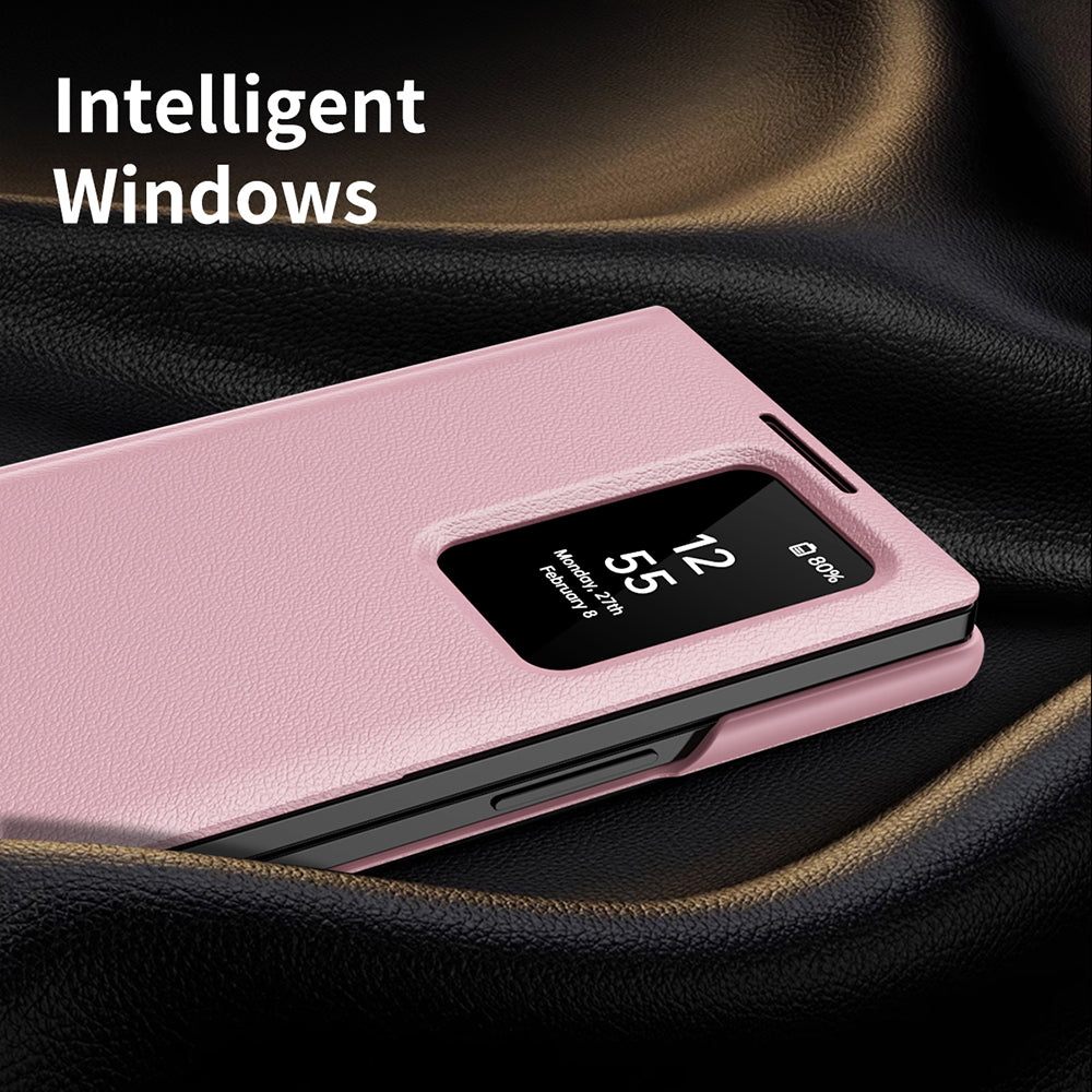 Custodia per Samsung Galaxy Z Fold3 5G F926, Techsuit, SmartView, Rosa