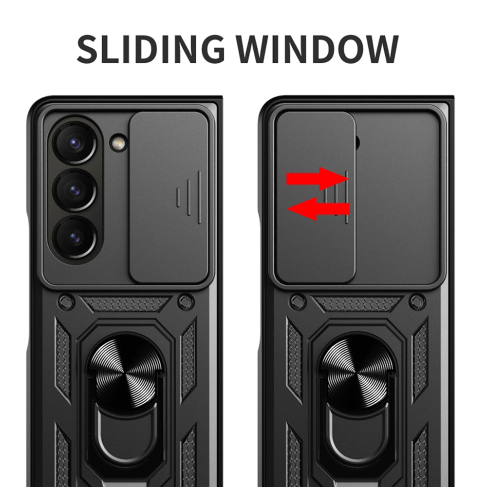 Custodia per Samsung Galaxy Z Fold6 F956, Techsuit, CamShield, Nera