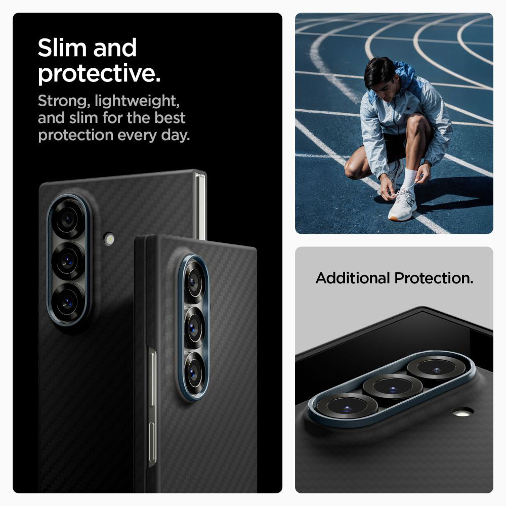 Custodia per Samsung Galaxy Z Fold7 F966, Spigen, Air Skin, Nera ACS09555