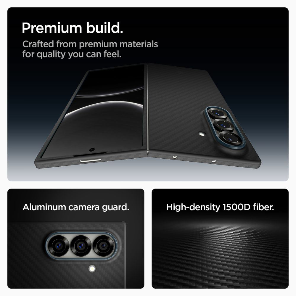 Custodia per Samsung Galaxy Z Fold7 F966, Spigen, Air Skin, Nera ACS09555