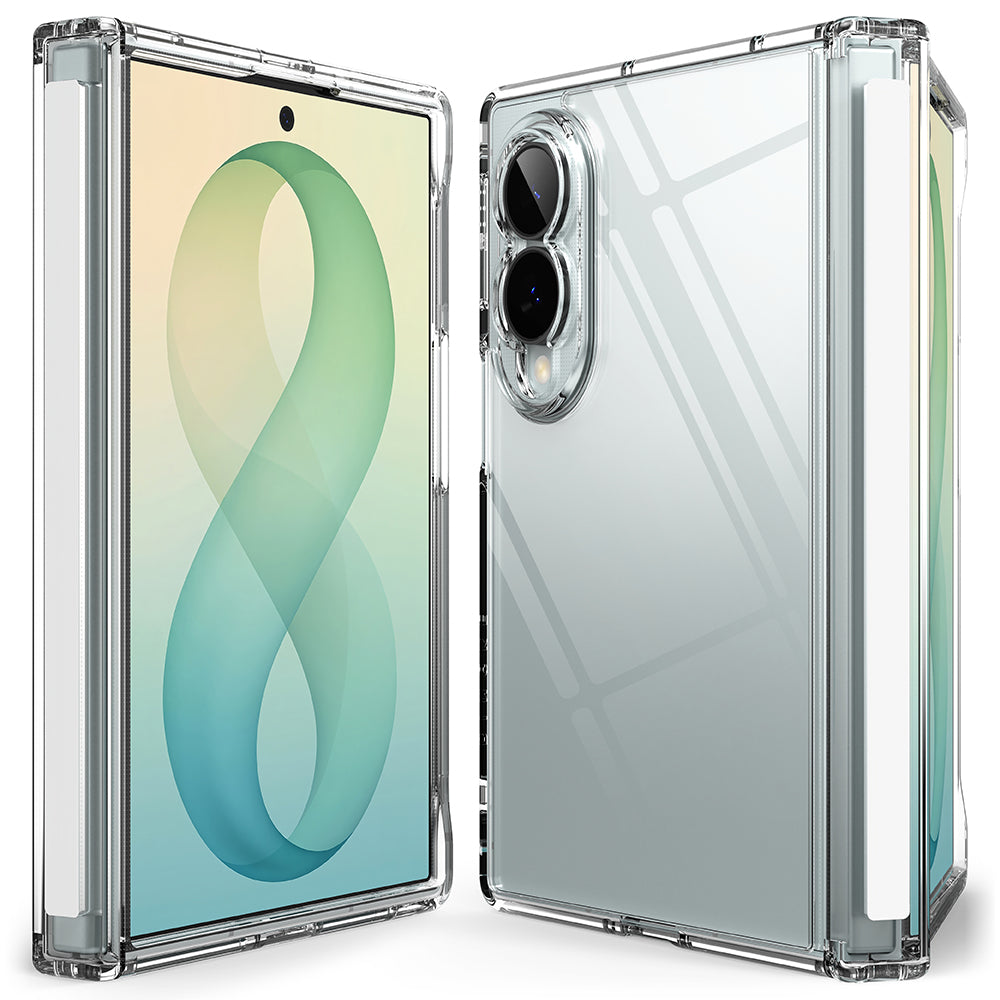Custodia per Samsung Galaxy Z Fold8 F971, Ringke, Fusion Flap, Trasparente