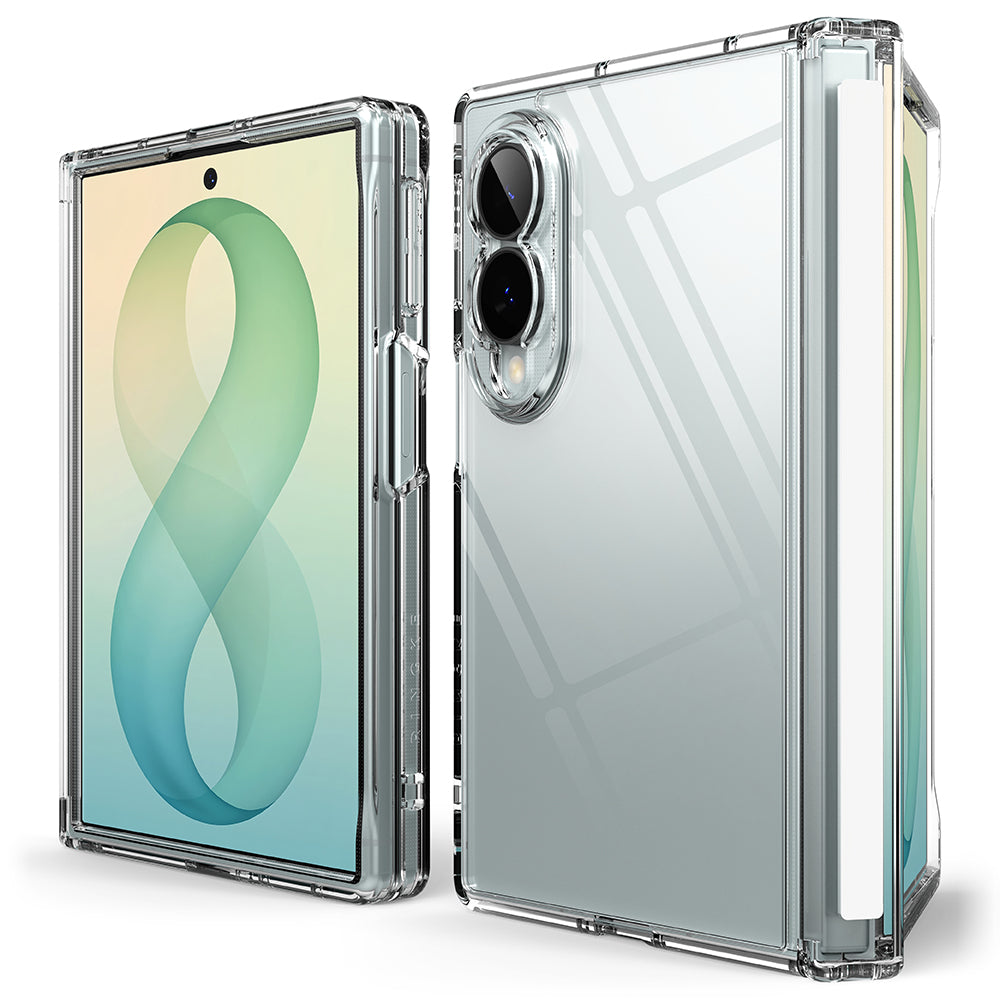 Custodia per Samsung Galaxy Z Fold8 F971, Ringke, Fusion Flap, Trasparente
