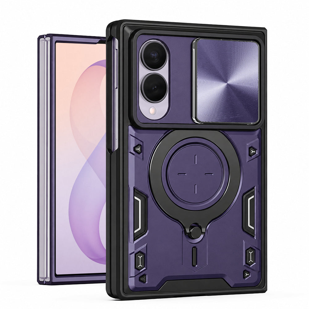 Custodia per Samsung Galaxy Z Fold8 F971, Techsuit, CamGuard Pro, Viola