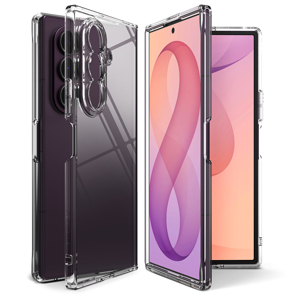 Custodia per Samsung Galaxy Z Fold8 Ultra F976, Ringke, Fusion, Trasparente