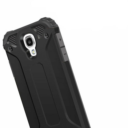 Custodia per Samsung I9500 Galaxy S4, Techsuit, Hybrid Armor, Nera