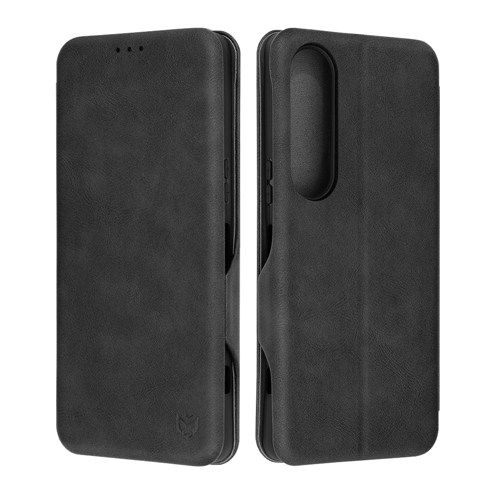 Custodia per Sony Xperia 1 VI, Techsuit, Safe Wallet Plus, Nera