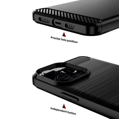 Custodia per Sony Xperia 1 VIII, Techsuit, Carbonio, Nera