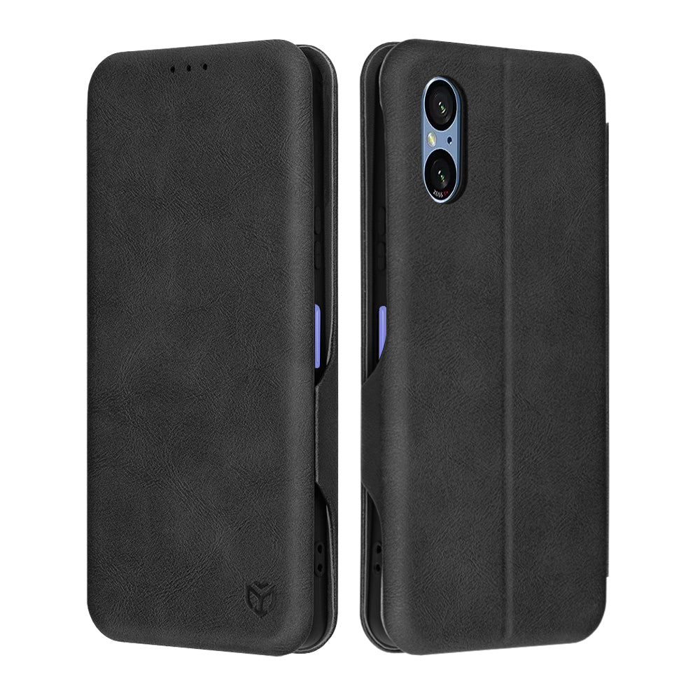 Custodia per Sony Xperia 5 VI, Techsuit, Safe Wallet Plus, Nera