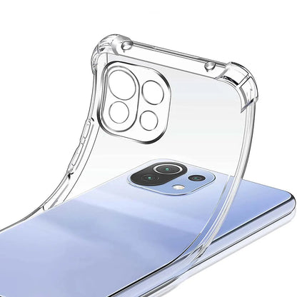 Custodia per Xiaomi 11 Lite 5G NE / Mi 11 Lite 5G / 11 Lite, Techsuit, Shockproof Clear, Trasparente