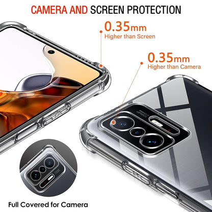 Custodia per Xiaomi 11T / 11T Pro, Techsuit, Shockproof Clear, Trasparente