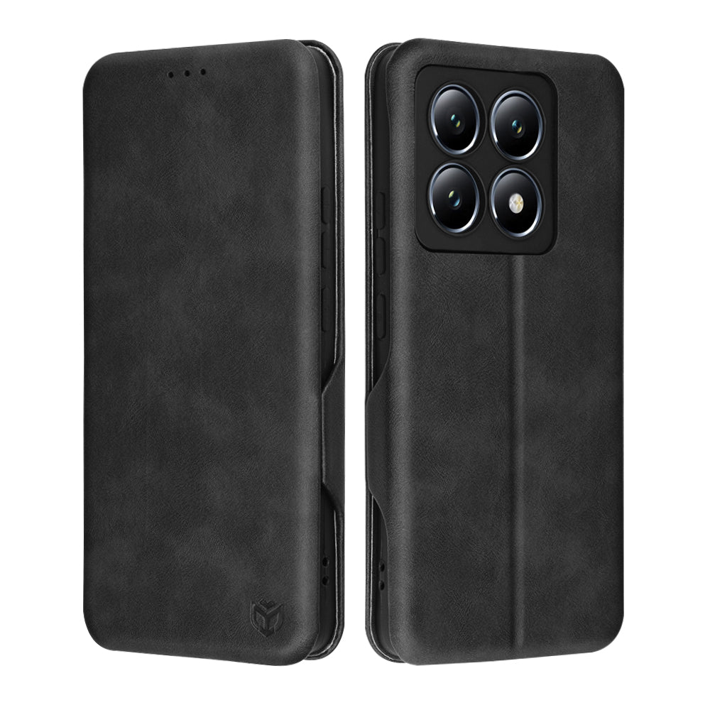Custodia per Xiaomi 14 Pro, Techsuit, Safe Wallet Plus, Nera