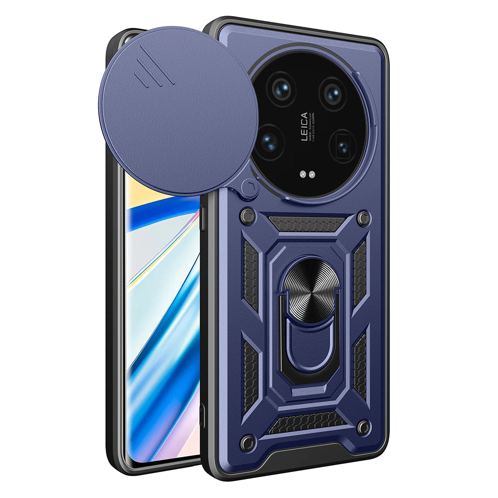 Custodia per Xiaomi 14 Ultra, Techsuit, CamShield, Blu